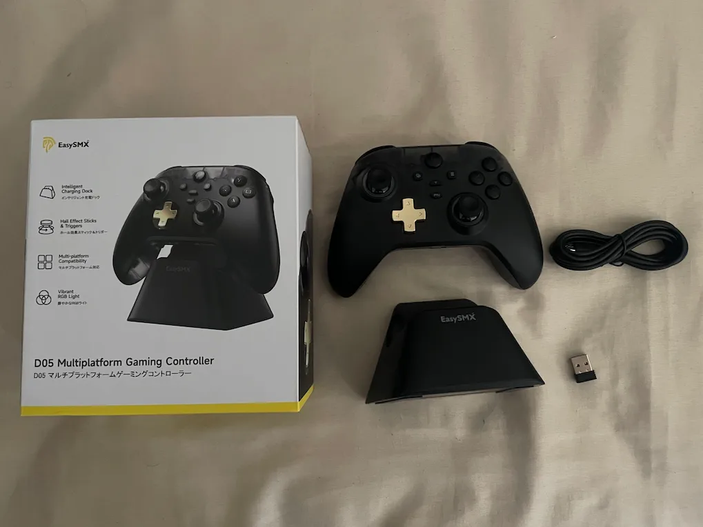 Contenido de la caja del control easysmx d05