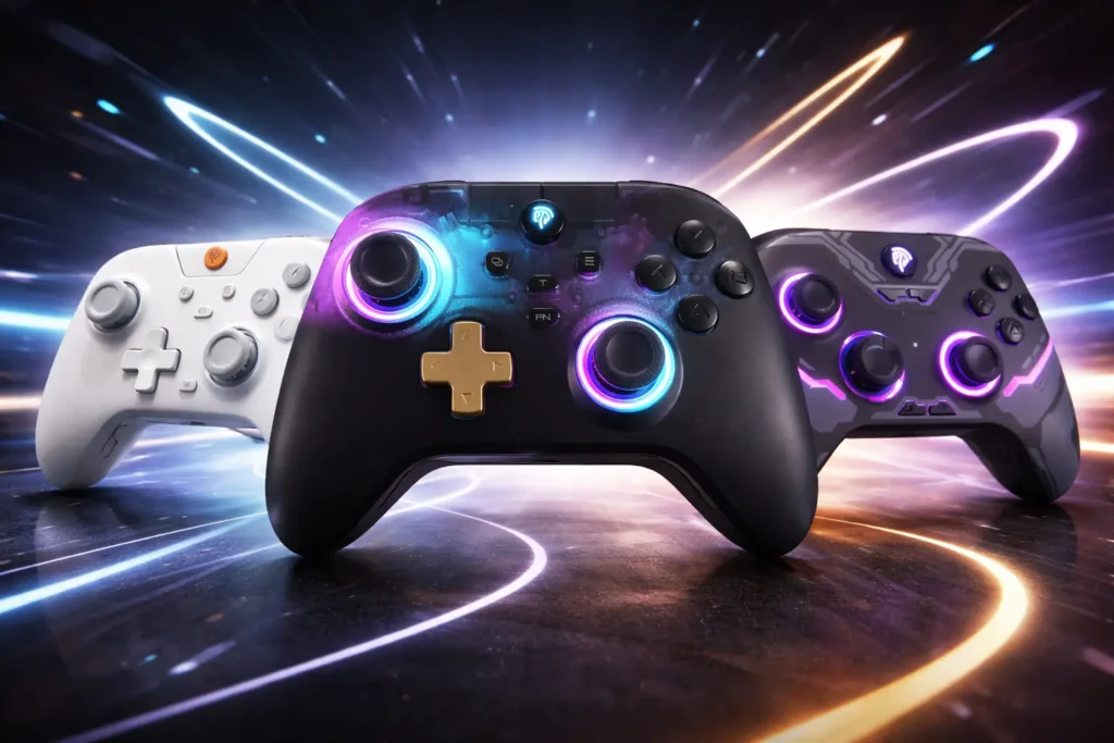 Controles easysmx en fondo tipo espacial